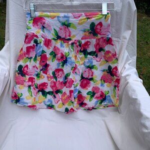 George teens 10-12  Multicolor Pull On Lined Knee Skirt